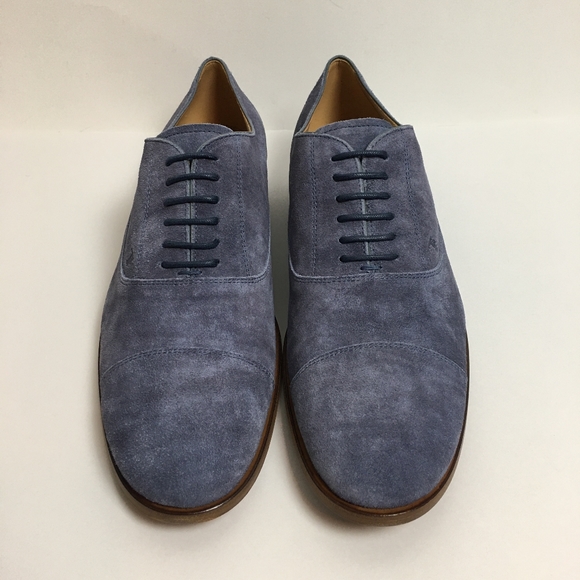 Tod’s lace up in suede leather shoes blue main image 9